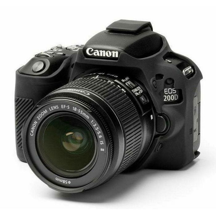 Discovered easyCover za Canon EOS 250D i 200D, SL3, SL2 Black crno gumeno zaštitno kućište camera case (ECC200DB)