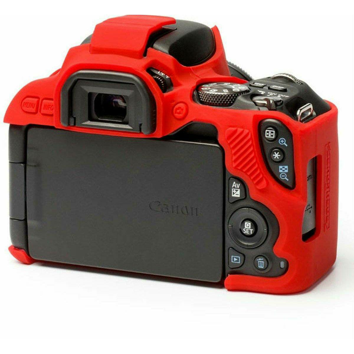 Discovered easyCover za Canon EOS 250D i 200D, SL3, SL2 Red crveno gumeno zaštitno kućište camera case (ECC200DR)