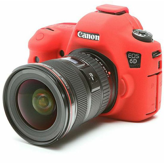 Discovered easyCover za Canon EOS 6D crvena boja gumeno zaštitno kućište camera case (ECC6DR)