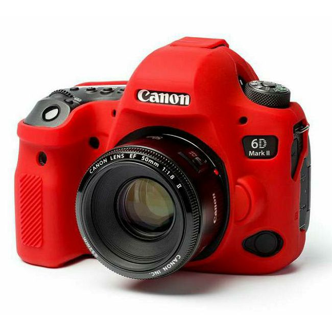 Discovered easyCover za Canon EOS 6D Mark II Red crveno gumeno zaštitno kućište camera case (ECC6D2R)