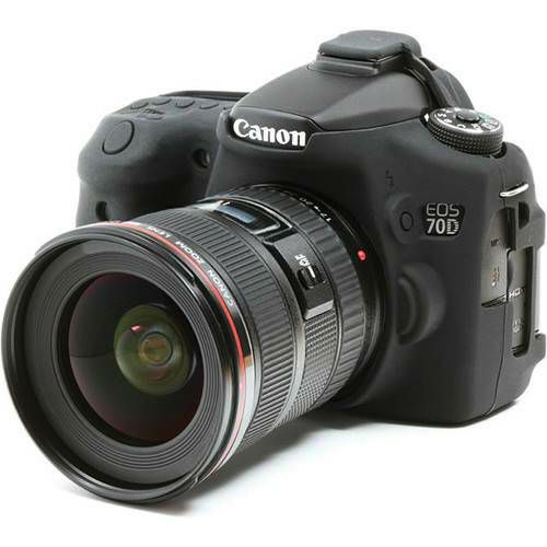 Discovered easyCover za Canon EOS 70D Black crno gumeno zaštitno kućište camera case (ECC70DB)