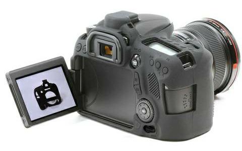 Discovered easyCover za Canon EOS 70D Black crno gumeno zaštitno kućište camera case (ECC70DB)