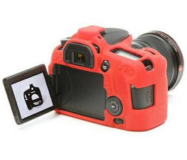 Discovered easyCover za Canon EOS 70D crvena gumeno zaštitno kućište camera case (ECC70DR)