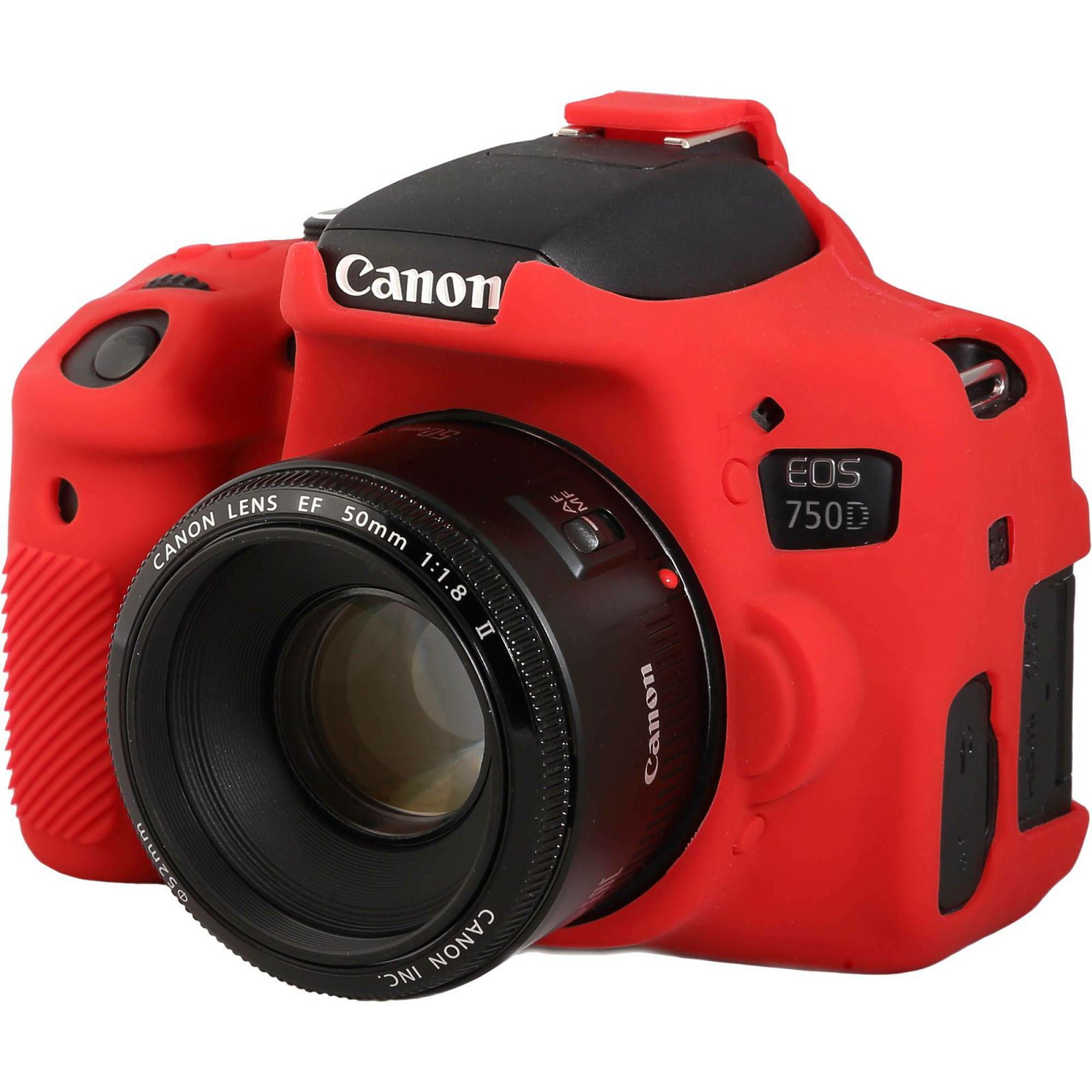 Discovered easyCover za Canon EOS 750D crvena boja Red gumeno zaštitno kućište (ECC750DR)