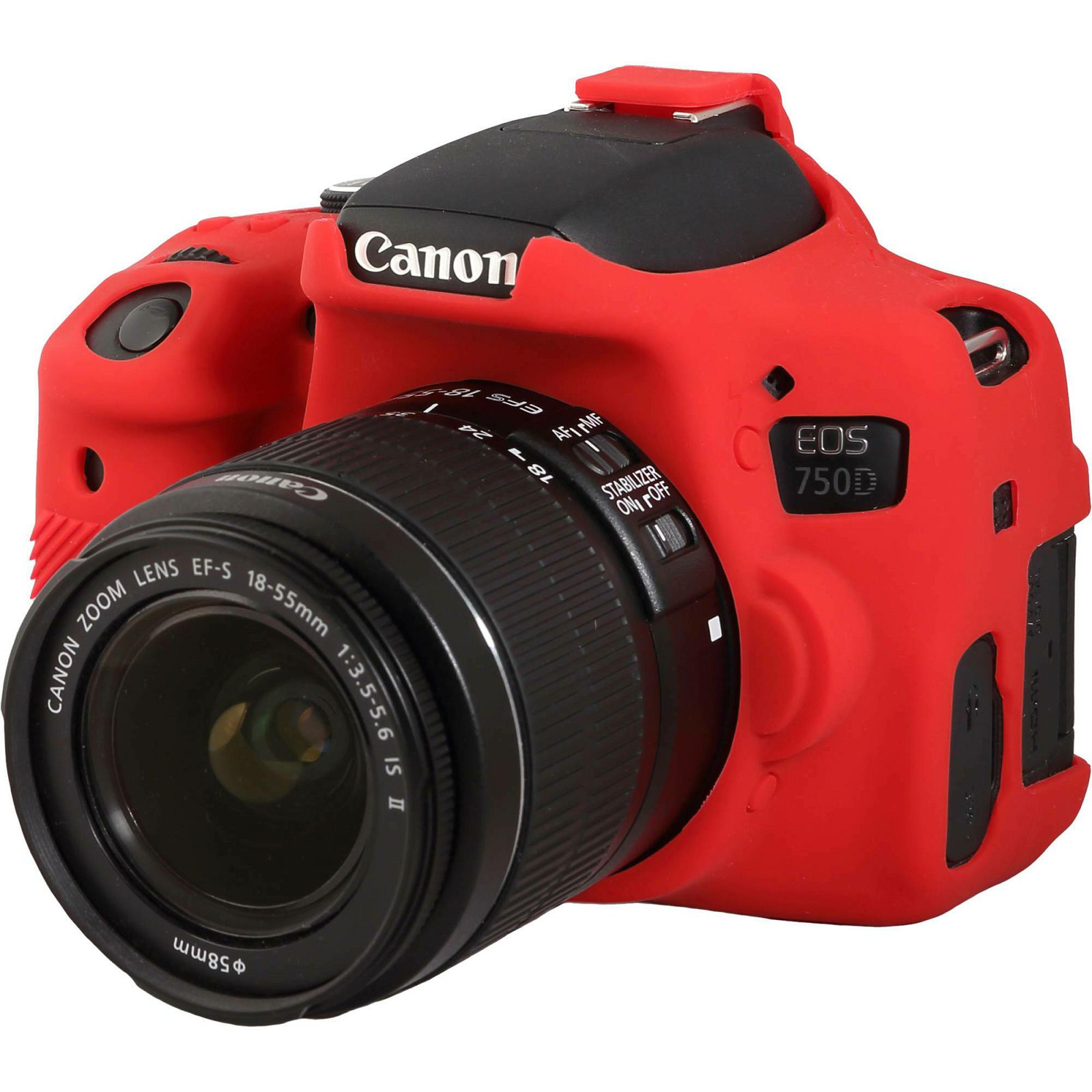 Discovered easyCover za Canon EOS 750D crvena boja Red gumeno zaštitno kućište (ECC750DR)