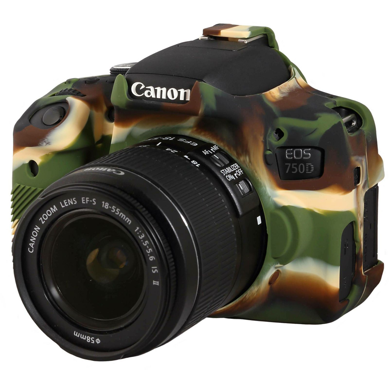 Discovered easyCover za Canon EOS 750D Camouflage kamuflažno gumeno zaštitno kućište camera case (ECC750DC)