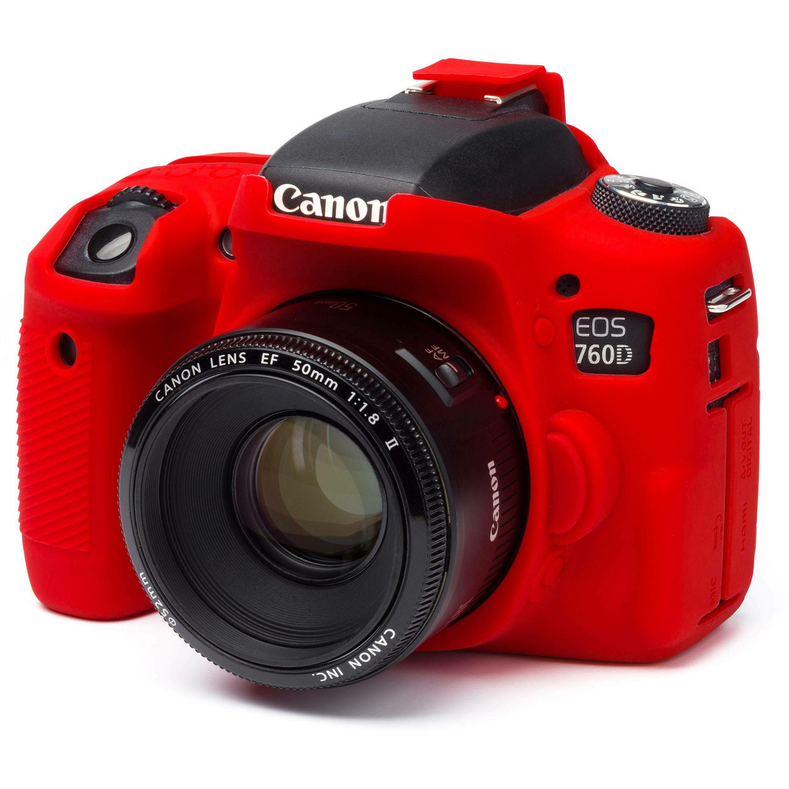 Discovered easyCover za Canon EOS 760D crvena boja Red gumeno zaštitno kućište camera case (ECC760DR)