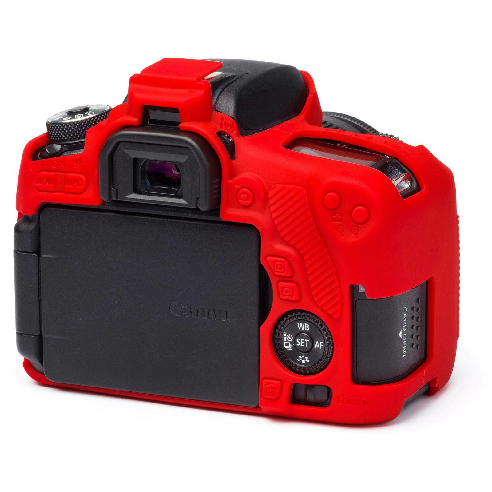 Discovered easyCover za Canon EOS 760D crvena boja Red gumeno zaštitno kućište camera case (ECC760DR)