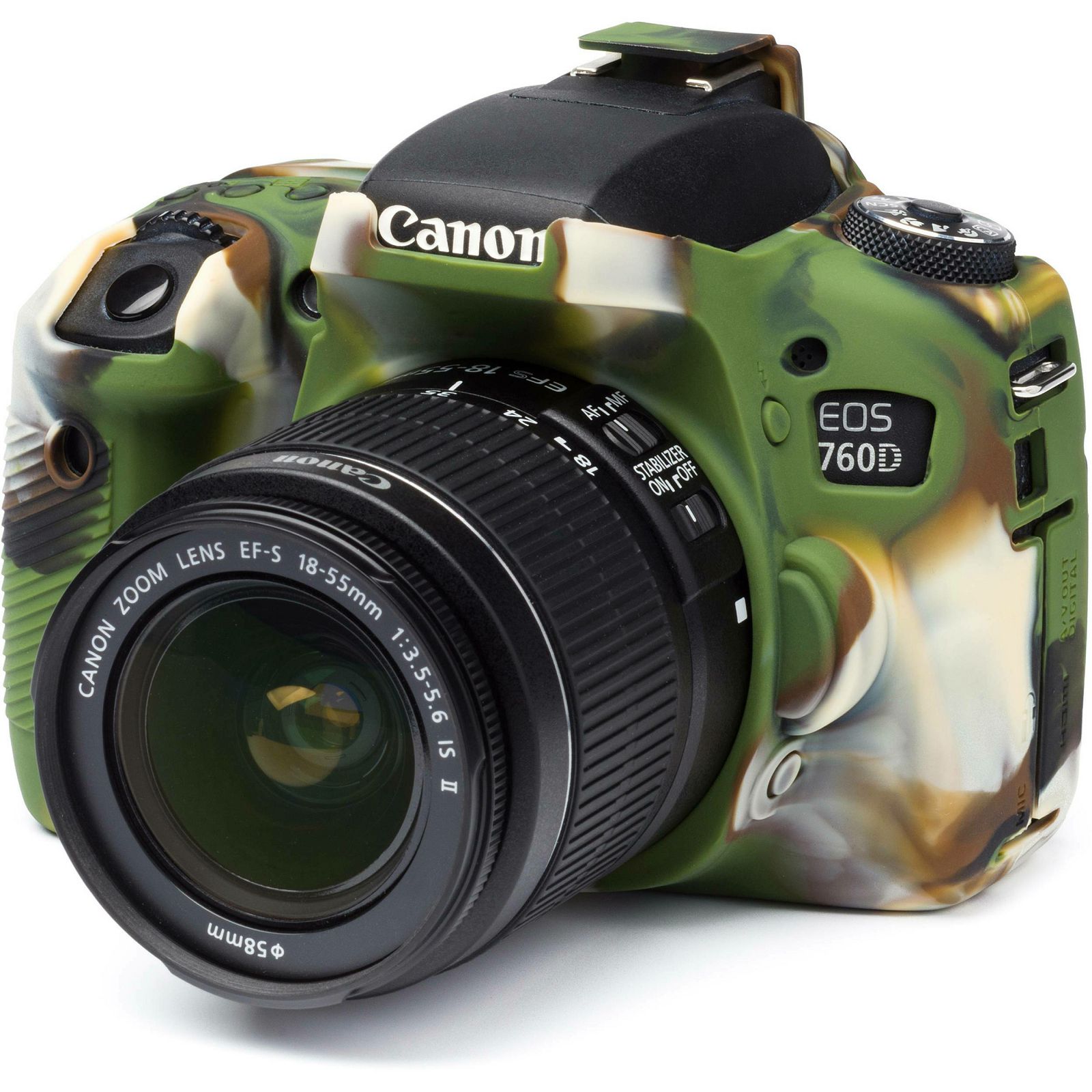 Discovered easyCover za Canon EOS 760D Camouflage kamuflažno gumeno zaštitno kućište camera case (ECC760DC)