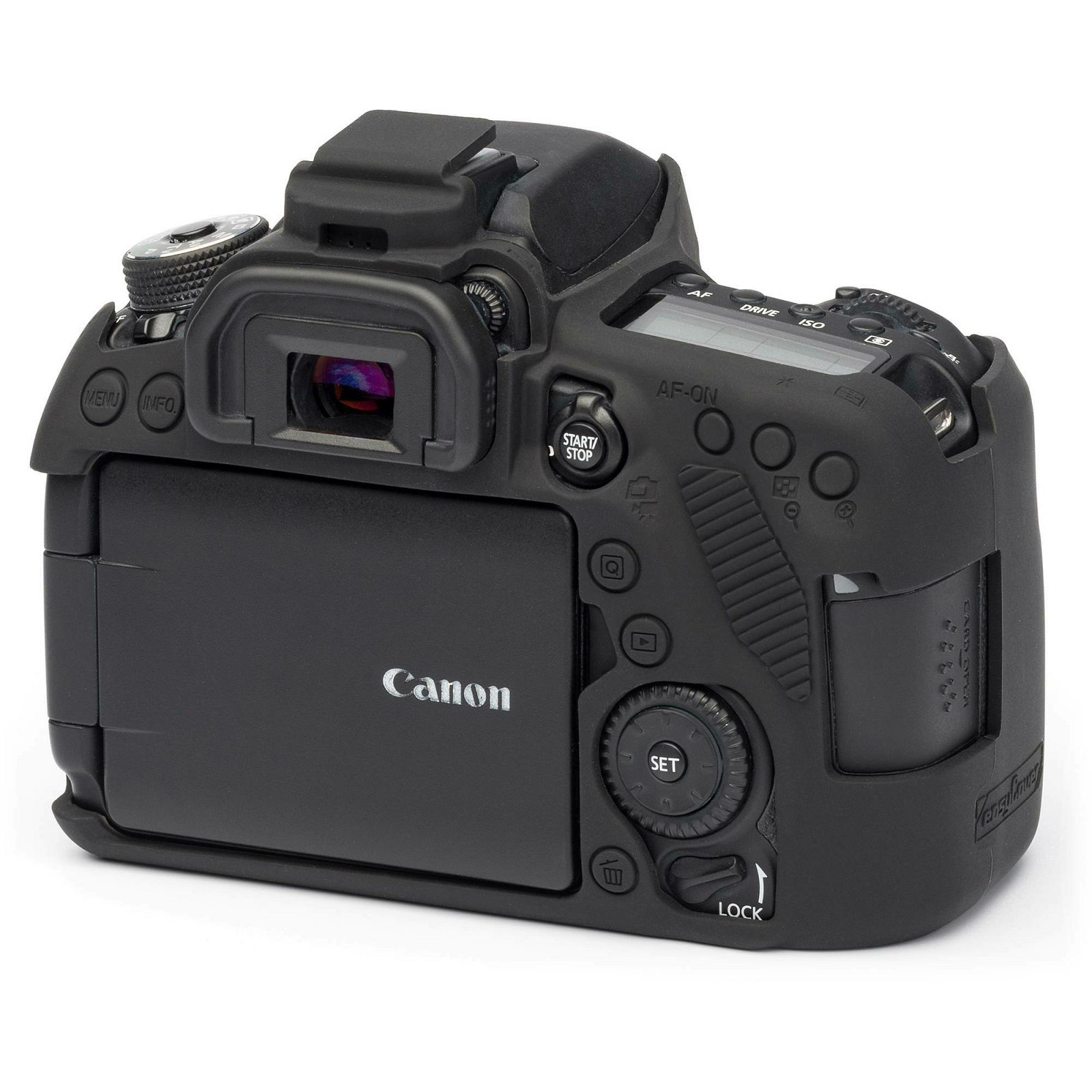 Discovered easyCover za Canon EOS 80D Black gumeno zaštitno kućište camera case (ECC80DB)