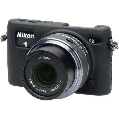 Discovered easyCover za Nikon 1 S2 Black crno gumeno zaštitno kućište camera case (ECNS2B)