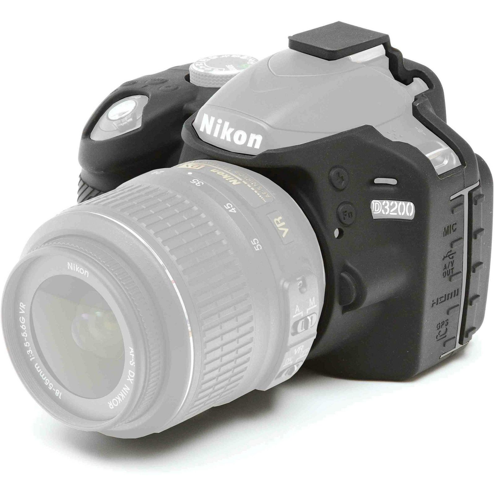 Discovered easyCover za Nikon D3200 Black crno gumeno zaštitno kućište camera case (ECND3200B)