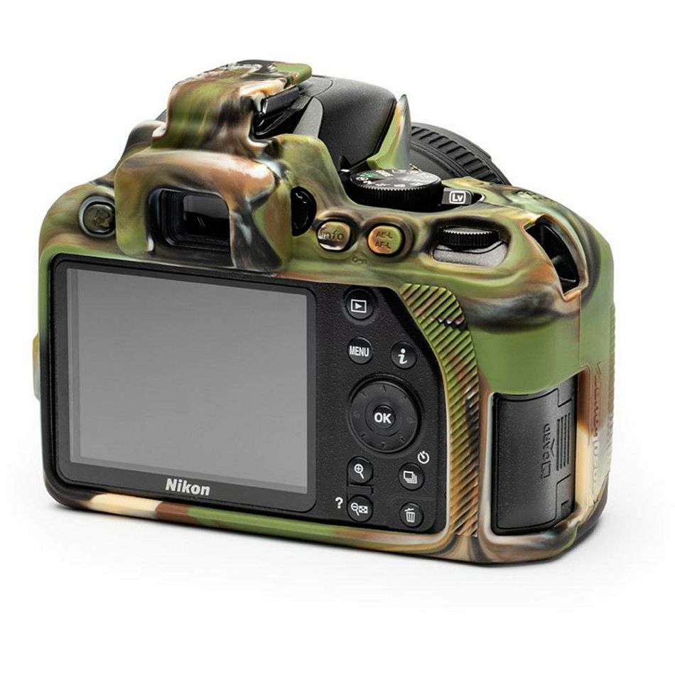 Discovered easyCover za Nikon D3500 Camouflage kamuflažn gumeno zaštitno kućište camera case (ECND3500C)