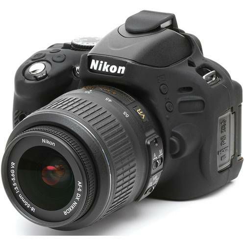 Discovered easyCover za Nikon D5100 Black crno gumeno zaštitno kućište camera case (ECND5100B)