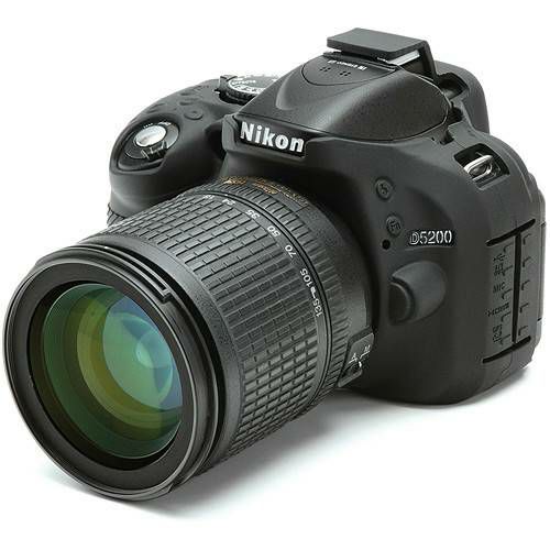 Discovered easyCover za Nikon D5200 Black crno gumeno zaštitno kućište camera case (ECND5200B)