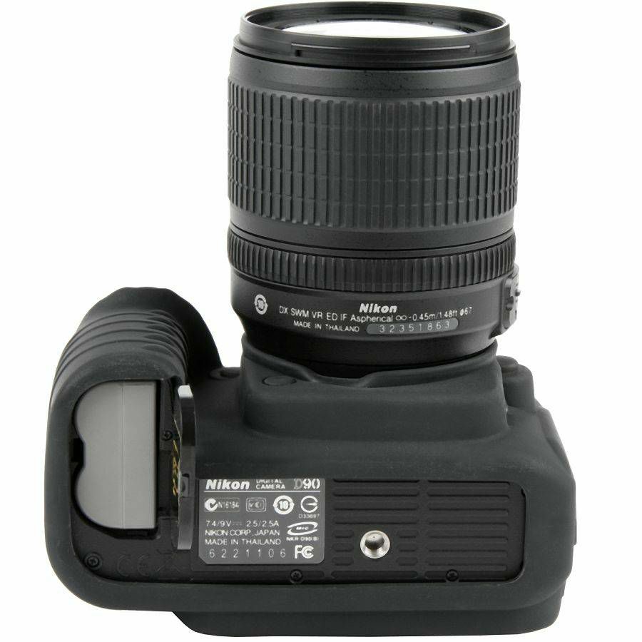 Discovered easyCover za Nikon D90 Black crno gumeno zaštitno kućište camera case (ECND90B)