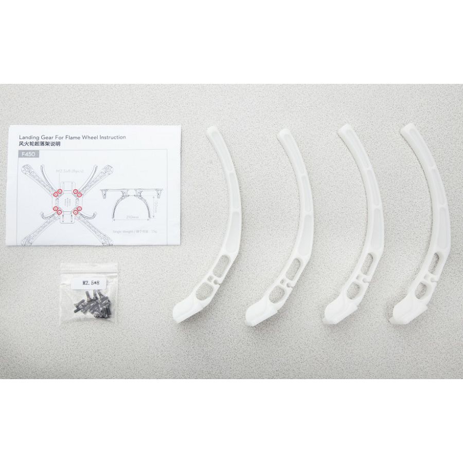 DJI Frame wheel F450/F550 landing gear for Multirotor dron Hexacopter Flying Platform 