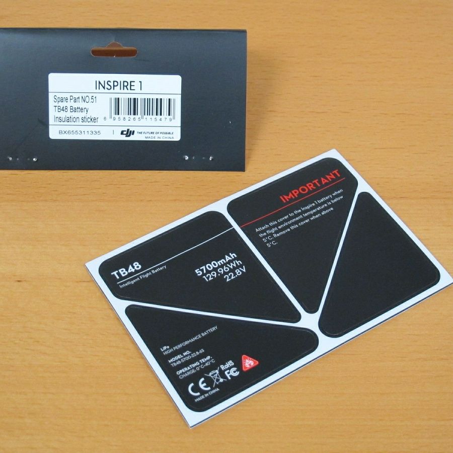 DJI Inspire 1 Spare Part 51 TB48 Battery Insulation Sticker