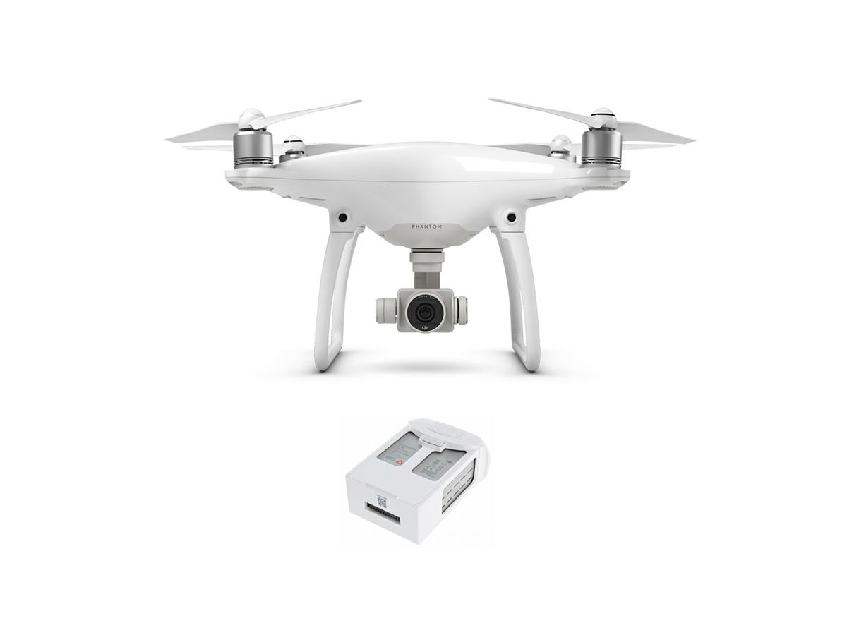 DJI Phantom 4 + One Extra Battery (Quadcopter dron + 4K kamera + 3D gimbal + dodatna baterija)