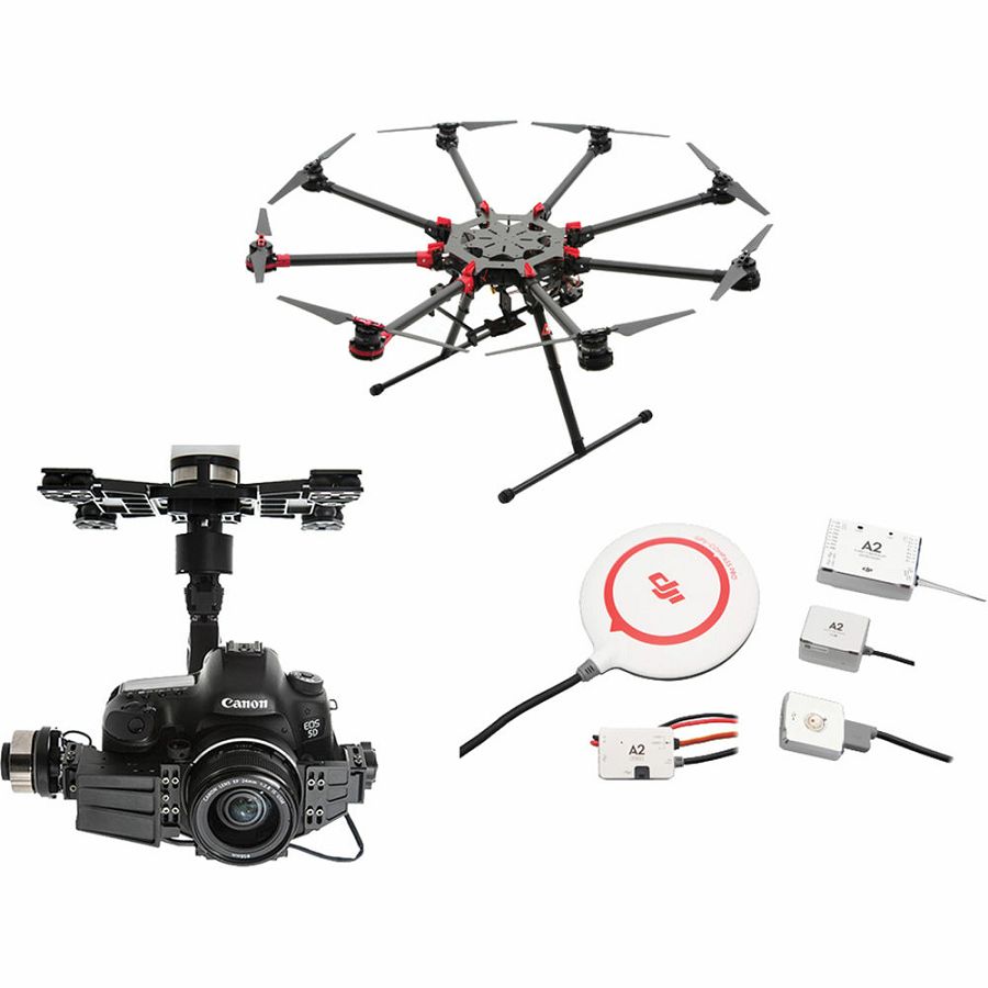 DJI Spreading Wings S1000+ & A2 & Z15 Zenmuse 5DIII Gimbal Combo Professional Aircraft multi-rotor Octocopter dron A2 Flight Controller Canon 5D III Gyroscope