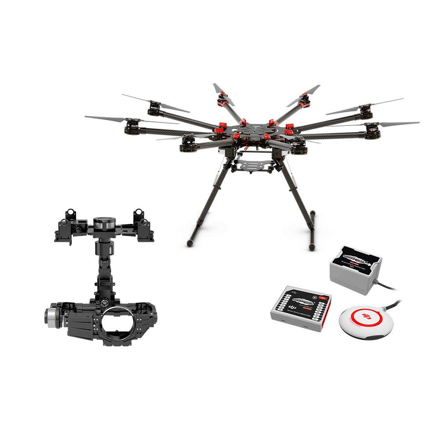 DJI Spreading Wings S1000+ & WKM & Z15 Zenmuse 5DIII Gimbal Combo Professional Aircraft multi-rotor Octocopter dron WooKong-M Flight Control System Canon 5DIII Gyroscope