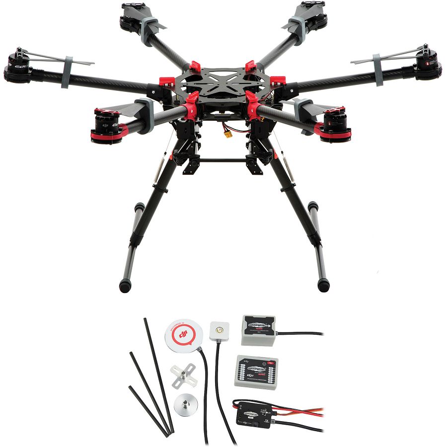 DJI Spreading Wings S900 + WKM Combo Hexacopter dron Aircraft Professional multi-rotor WooKong-M Flight Control System