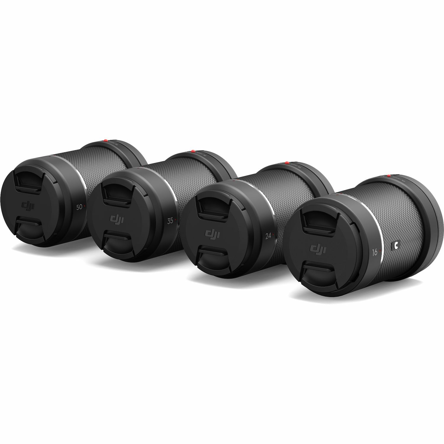 DJI Zenmuse X7 Spare Part 14 DJI DL/DL-S Lens Set DL-S 16mm f/2.8 ND + DL 24mm f/2.8 LS + DL 35mm f/2.8 LS + DL 50mm f/2.8 LS komplet objektiva za kameru drona