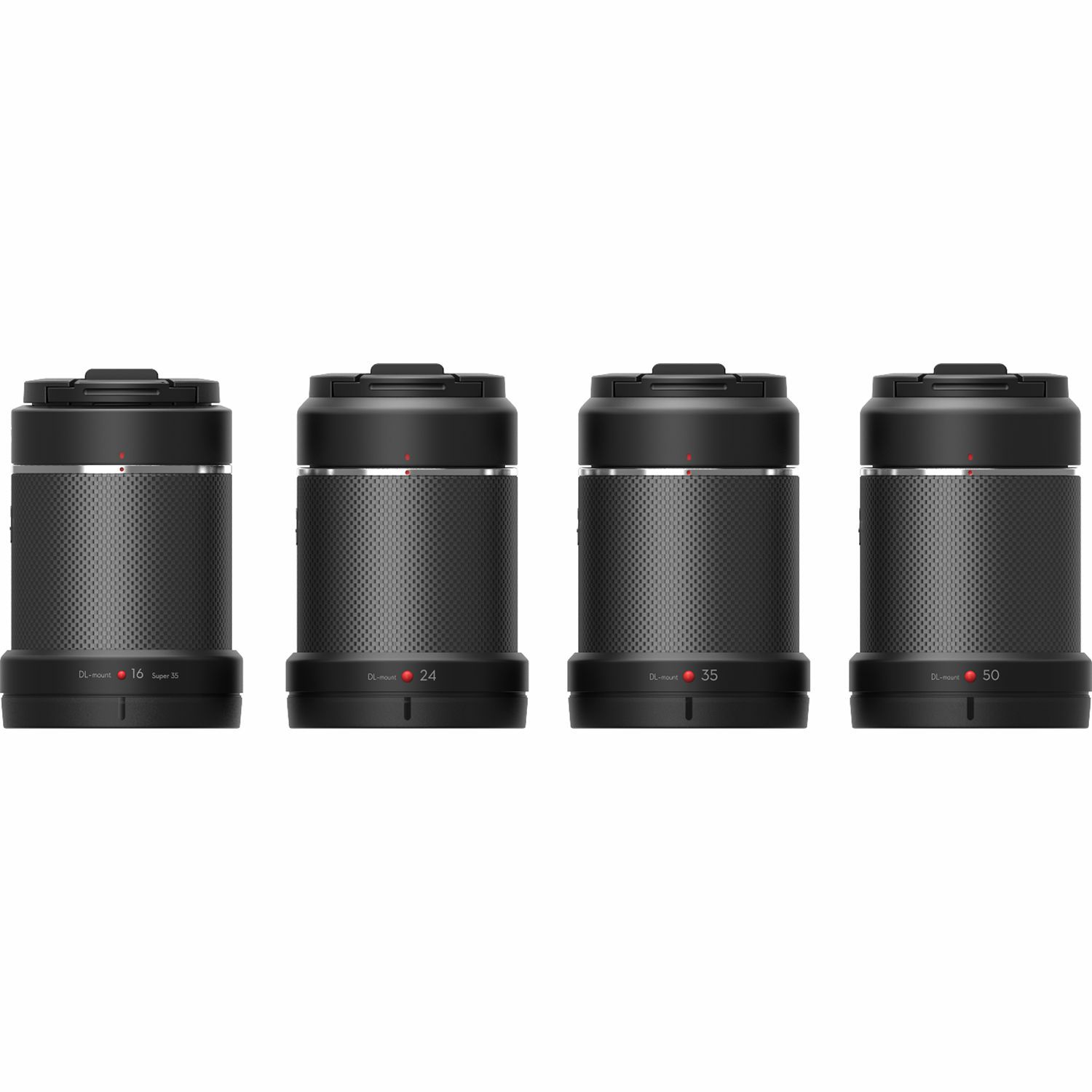 DJI Zenmuse X7 Spare Part 14 DJI DL/DL-S Lens Set DL-S 16mm f/2.8 ND + DL 24mm f/2.8 LS + DL 35mm f/2.8 LS + DL 50mm f/2.8 LS komplet objektiva za kameru drona