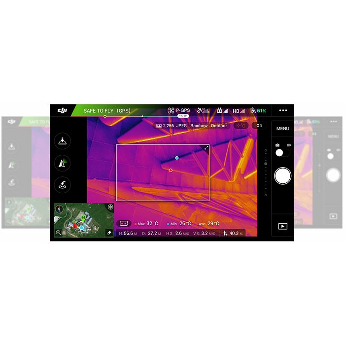 DJI Zenmuse XT Thermal Camera ZXTA09FP 640x512 30Hz (Fast frame) Lens 9mm objektiv termovizijska kamera (point temperature measurement model)