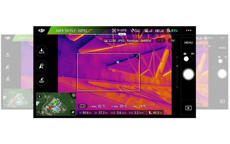 DJI Zenmuse XT Thermal Camera ZXTB19SR 336x256 9Hz (Slow frame) Lens 19mm objektiv termovizijska kamera (radiometry temperature measurement model)