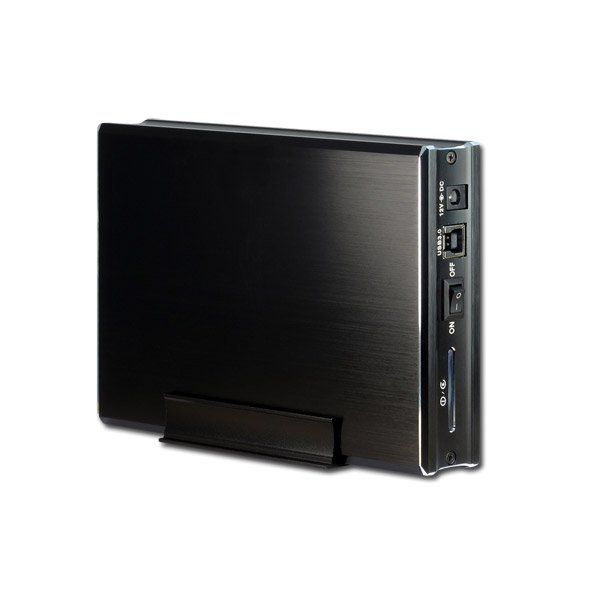 Drive Cabinet INTER-TECH Coba Nitrox Extended GD35633 (3.5" HDD, SATA II, USB 3.0) Black