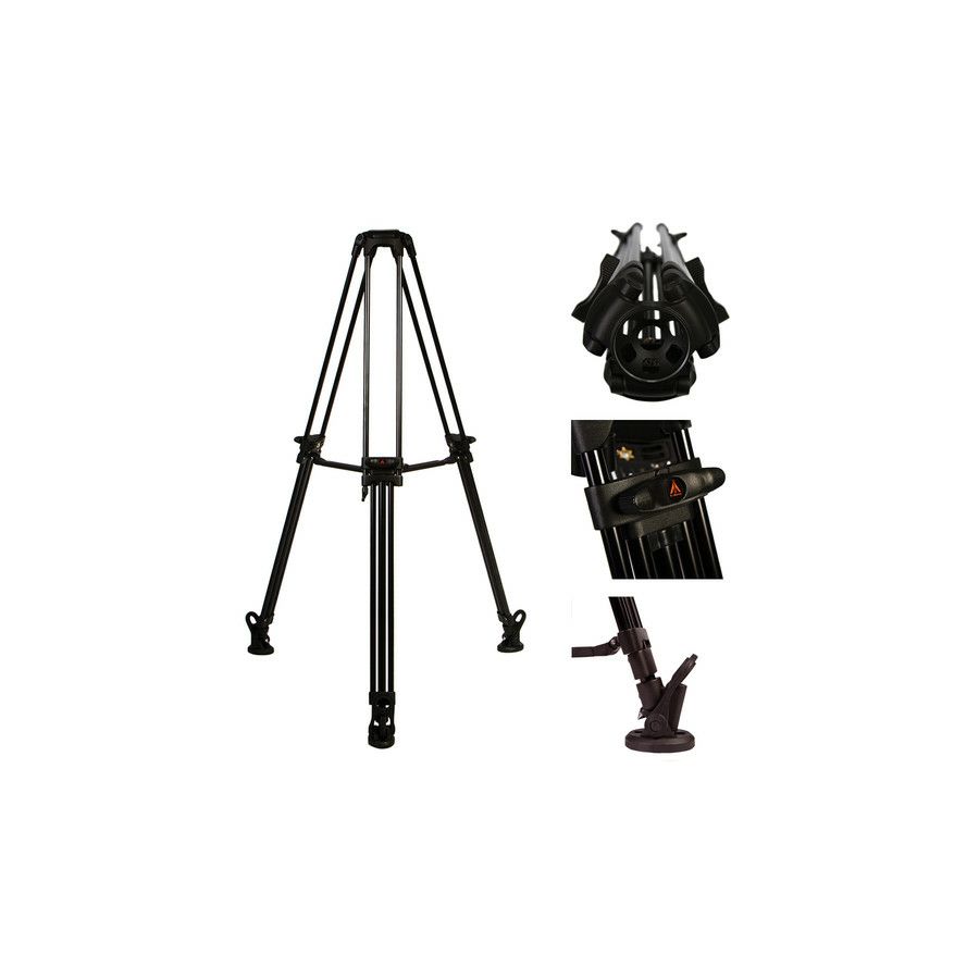 E-Image EG03A2 Two Stage Aluminum Video Tripod + GH03 Head