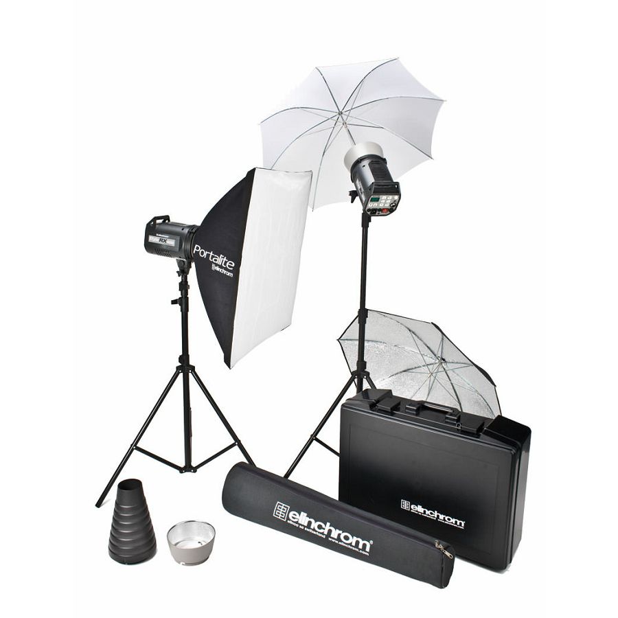 Elinchrom Style RX 600 To-Go-Set incl. Umbrella Stand Set + Case Style RX 600/600 To Go Set 600ws