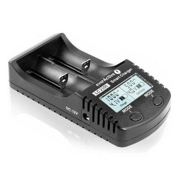 EverActive LC-2100 Charger punjač za Li-Ion baterije 14500, 14650, 16340, 17500, 17670, 18350, 18500, 18650, 22650, 25500, 26650