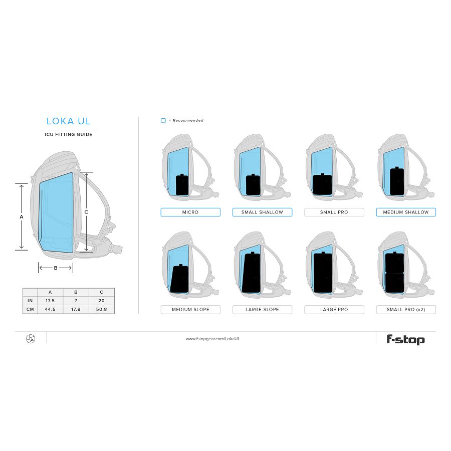 F-stop Loka UL Black foto ruksak Mountain series