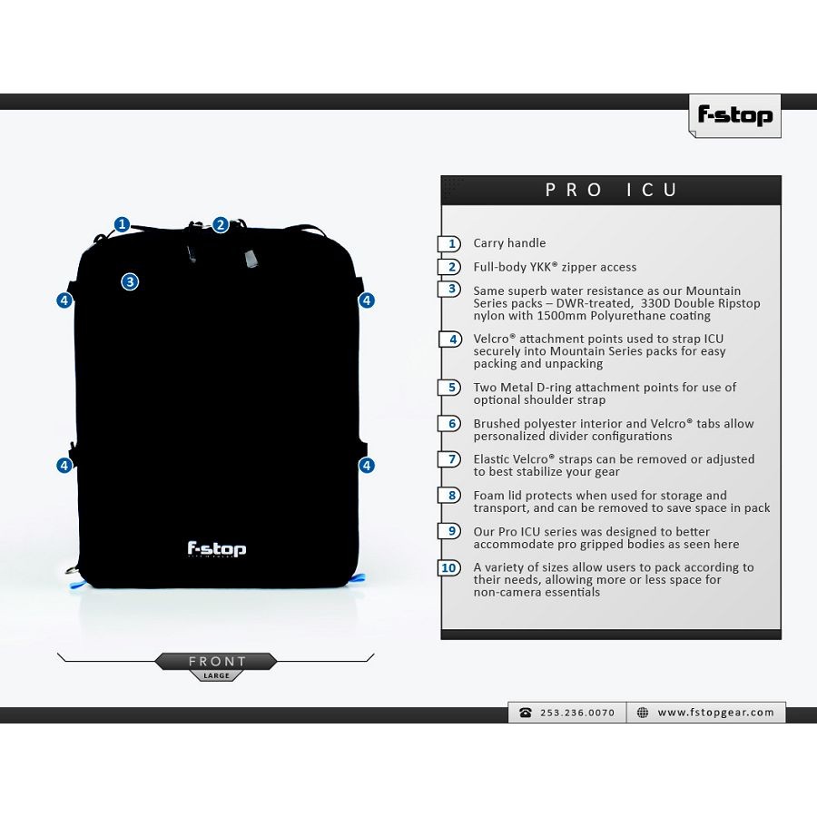 F-stop Small Pro Black m211 ICU - Internal camera Units