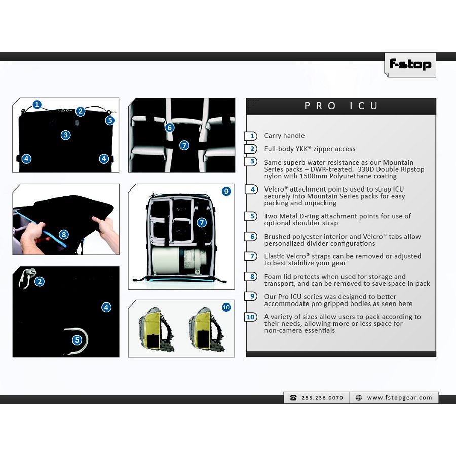 F-stop XL Pro (Hatchback) Black m265 ICU - Internal camera Units