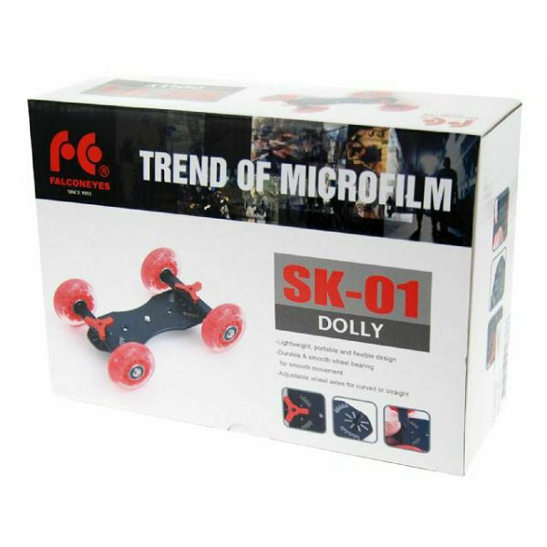 Falcon Eyes Camera Dolly Small SK-01 video skater klizni s 4 rote za fotoaparate i kamere