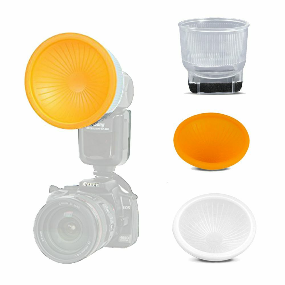 Falcon Eyes D2 Lightsphere Diffuser Cup Color Filters difuzor omekšivač svijetla za bljeskalicu Canon 430EX, Sony F32x, FE DPT-386