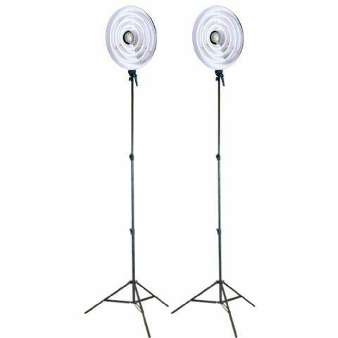 Falcon Eyes Ring Lamp Set RFL-3 with Light Stand komplet 2x RFL-3 + 2x W806 kontinuirana fluo kružna rasvjeta