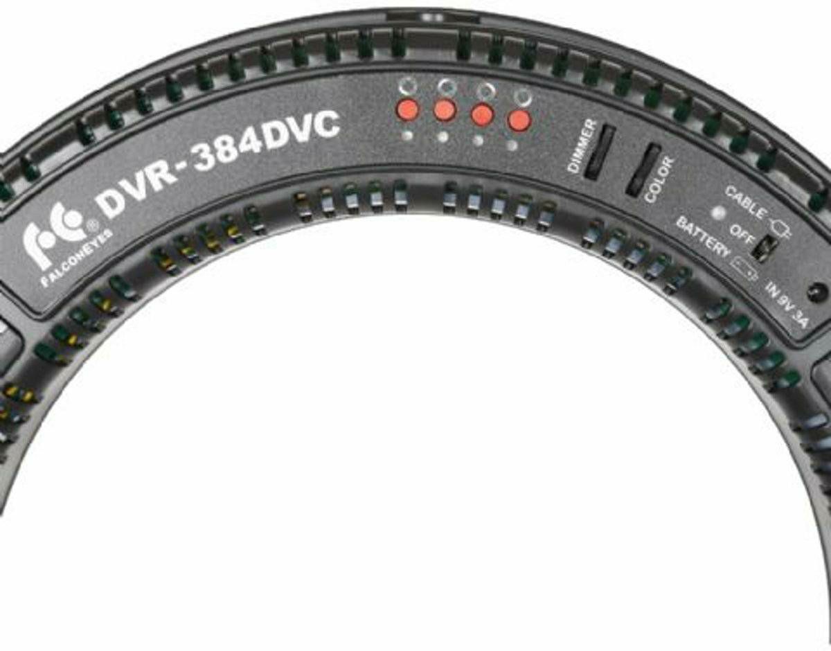 Falcon Eyes DVR-384DVC 230V Dimmable Bi-Color LED Ring Lamp kontinuirana kružna rasvjeta za video snimanje