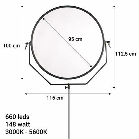 Falcon Eyes Sophiez SO-148TDX 230V Bi-Color LED Lamp panel rasvjeta za video snimanje