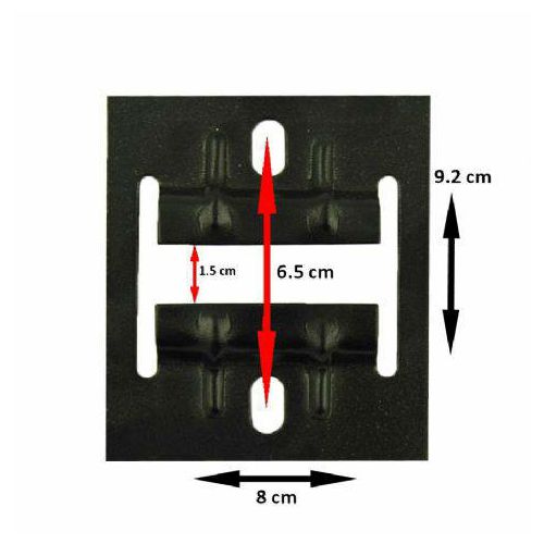 Falcon Eyes Track Mounting Plate 3330C 4 Pcs for B-3030C set pločica za fiksiranje nosača na strop