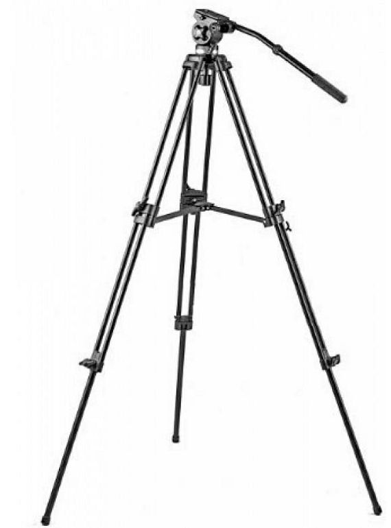 Falcon Eyes VT-8801 122cm 6kg + VH-1 Fluid Damped Pan Head komplet tripod aluminijski video stativ s fluidnom glavom