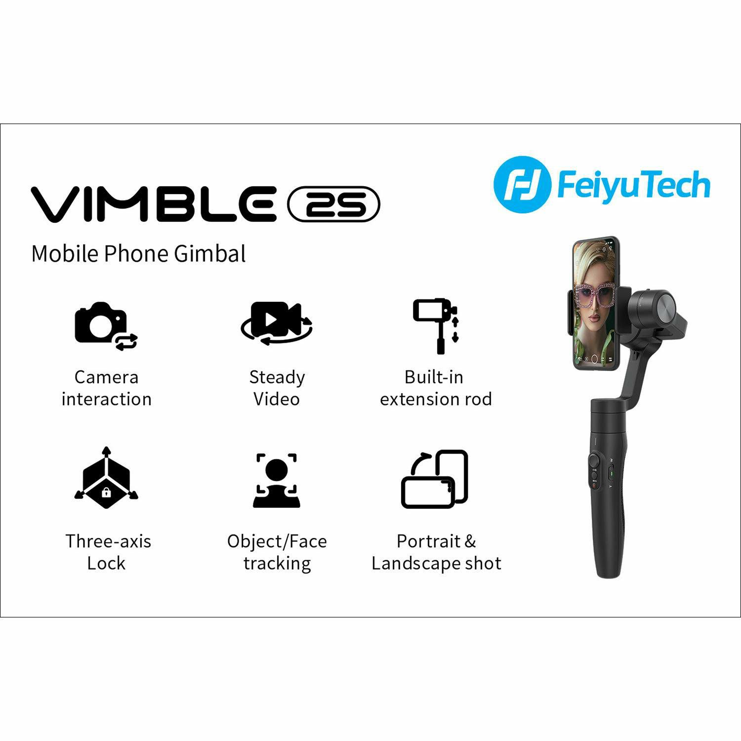 FeiyuTech Vimble 2S Gimbal Stabilizer 3-osni stabilizator za mobitele Smartphone