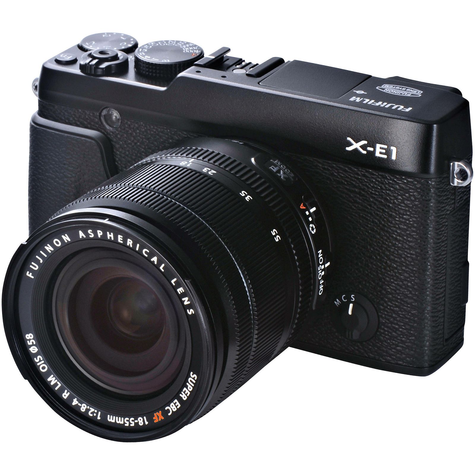 Fuji Finepix X-E1 + 18-55 f2.8-4.0 OIS KIT BLACK Fujifilm Digital Camera Kit fotoaparat + objektiv XF 18-55mm f/2.8-4 Lens (Black)