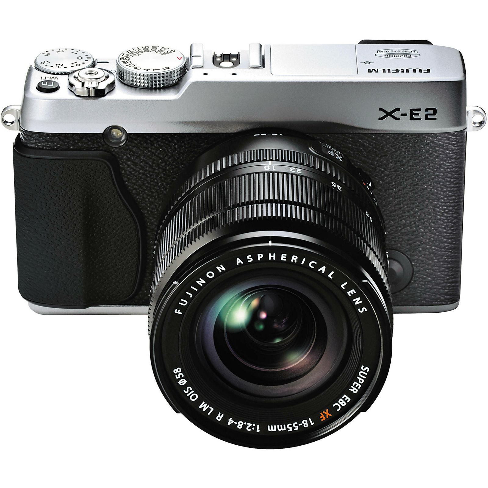 Fuji Finepix X-E2 + 18-55mm f2.8-4 OIS KIT srebreni Fujifilm fotoaparat Body + lens Fujinon 18-55 2.8-4 16MP APS- Trans CMOS II, 3,0" LCD, 1,040K + OVF