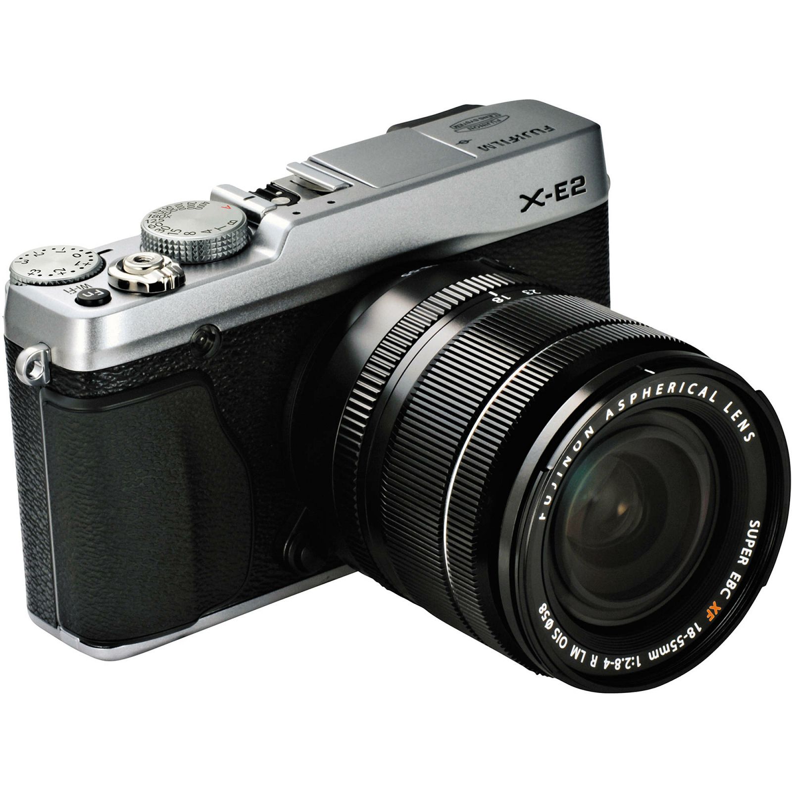 Fuji Finepix X-E2 + 18-55mm f2.8-4 OIS KIT srebreni Fujifilm fotoaparat Body + lens Fujinon 18-55 2.8-4 16MP APS- Trans CMOS II, 3,0" LCD, 1,040K + OVF