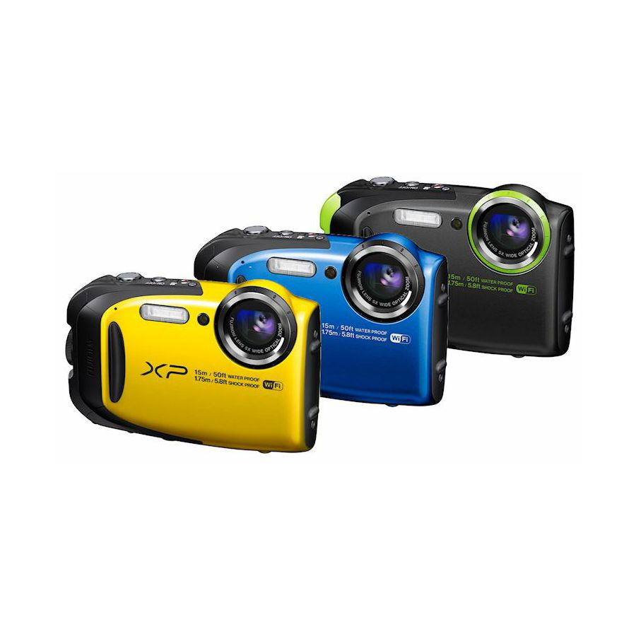 Fuji FinePix XP80 Blue Fujifilm XP-80 plavi digitalni fotoaparat 5x 16m CMOS (Smart FSI) 2.7" 230K 600cdt WiFi remote