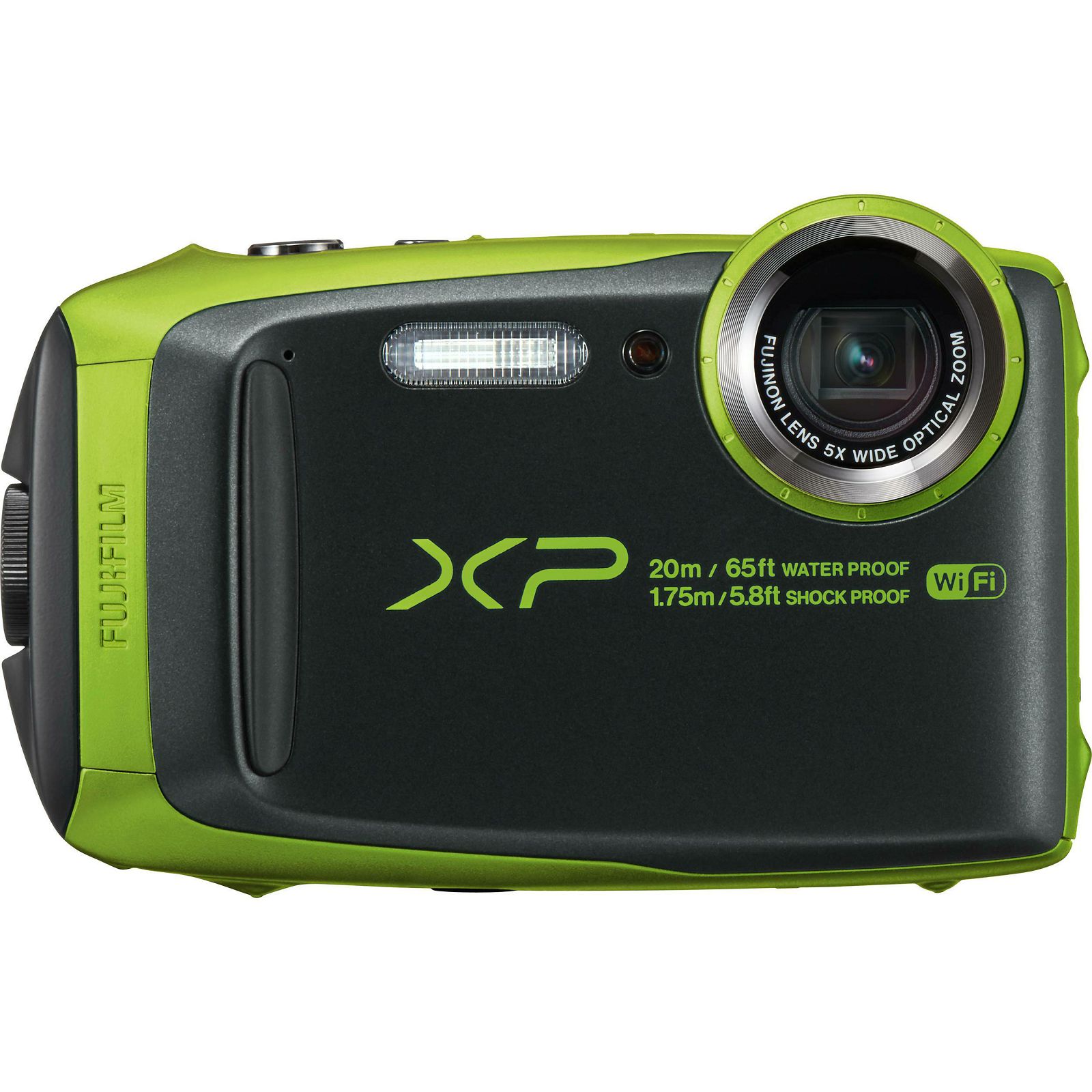 Fujifilm FinePix XP120 Lime Black Fuji XP-120 zeleno crni vodootporni podvodni digitalni fotoaparat WiFi remote 5x zoom 16.4Mpx 28mm BSI-CMOS sensor Digital camera